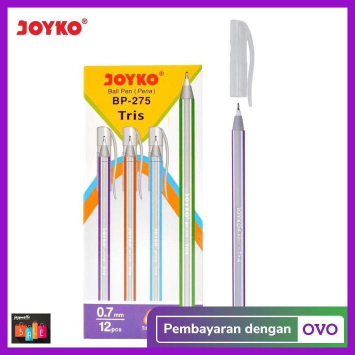 

Silutala- Ball Pen / Pulpen / Pena Joyko Bp-275 / Tris / 1 Box 12 Pcs / 0.7 Mm -Ori.