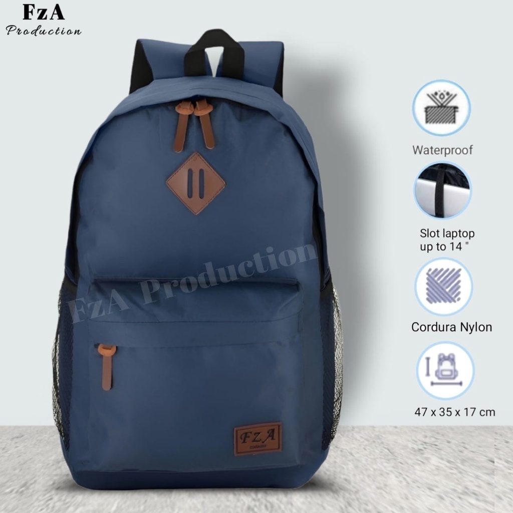 Tas Ransel Punggung Distro Casual Pria Wanita BackPack / Tas Ransel Laptop Original - FzA BUY 1 GET 2