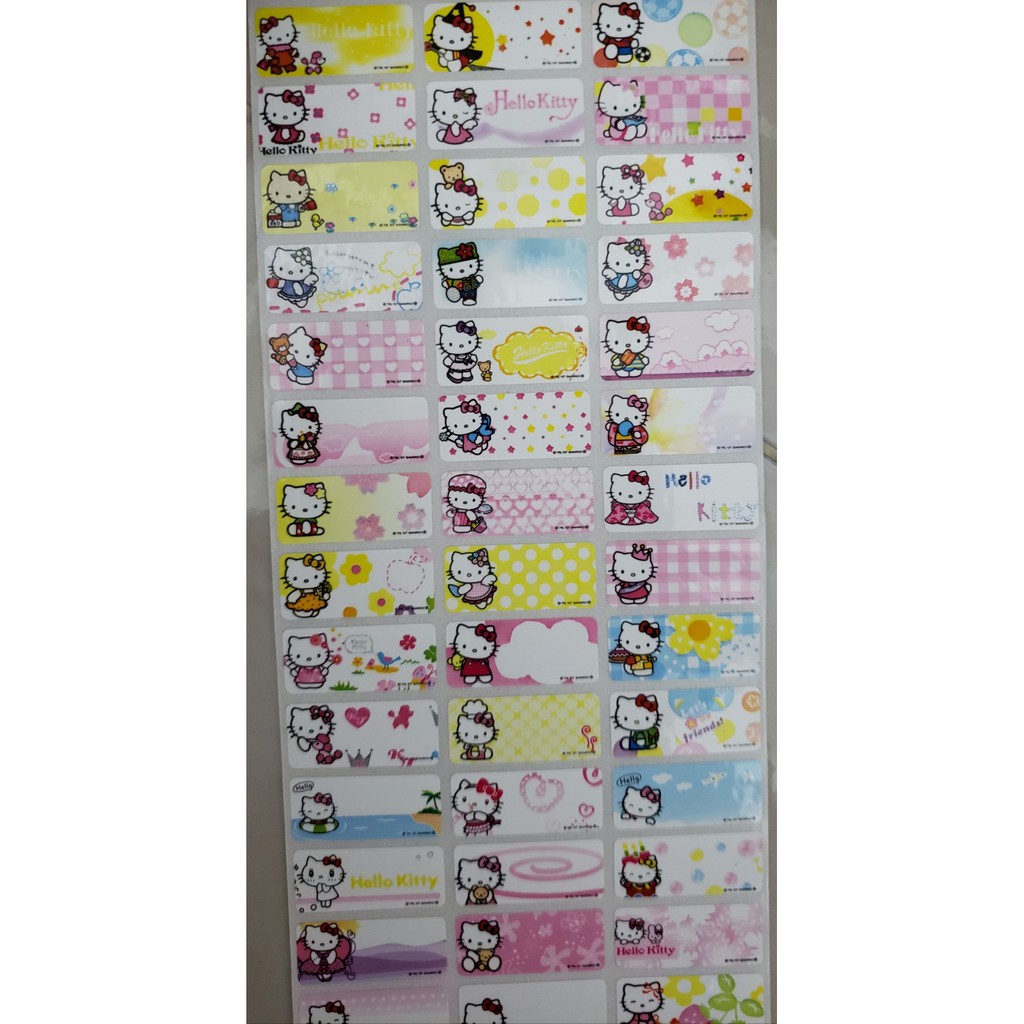 

Label Uk. M Hello Kitty Waterproof, tidak luntur & anti sobek.