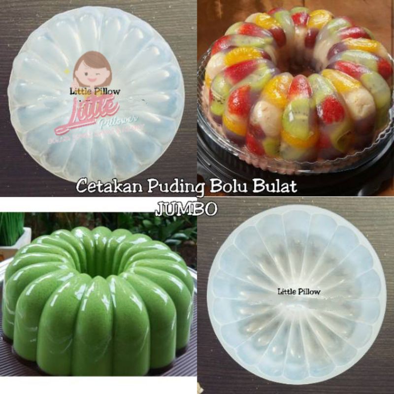 (BOLJUM) Cetakan puding art bolu bulat JUMBO/Cetakan bolu kukus/cetakan agar