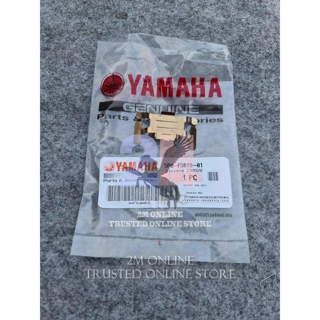 Mdr PLAT TAHANAN KALIPER DISKPAD XSR 155 FINO XEON MX ORI YGP 5P0-F5919-01