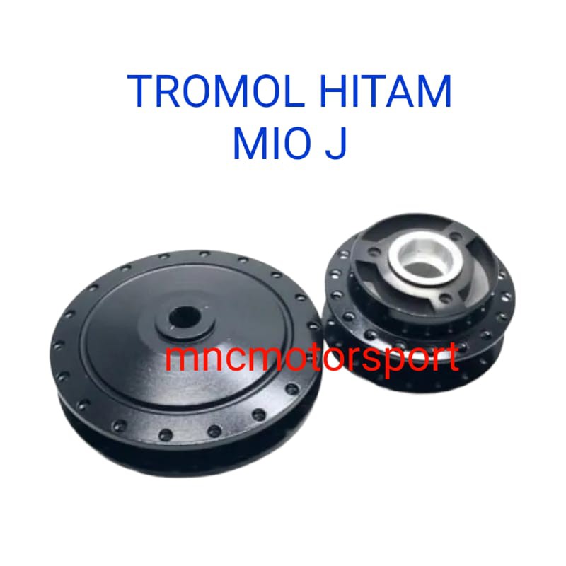 TROMOL HITAM MIO J DEPANNYA LUBANG 3 DEPAN BELAKANG SET