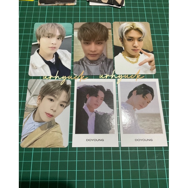 Photocard Haechan Ar selca hot sauce, taeil future, yuta 1st player, shotaro departure, doyoung pola