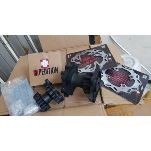 Tromol Expedition CRF 150 Lengkap Piringan Jari