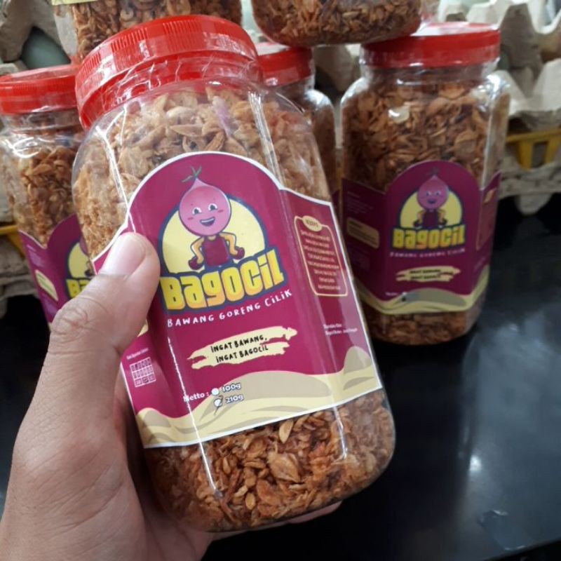 

Bagocil, bawang goreng cilik 200 gram, tanpa tepung tanpa SMG
