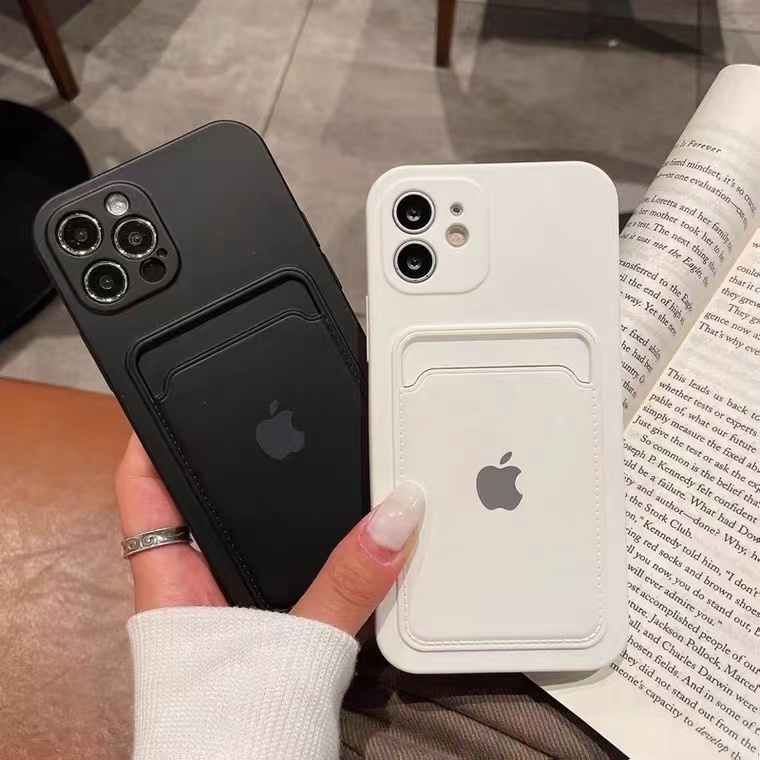 liquid velvet case iphone 11 pro max 13 12 pro max Xs max XR 7/8 plus closed all-inclusive card holder shockproof case
