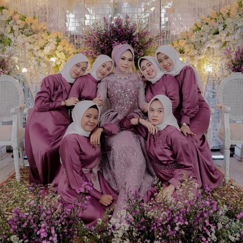 PAKET BRIDESMAID KAIN SERAGAM NIKAHAN FREE SCRUNCHIE