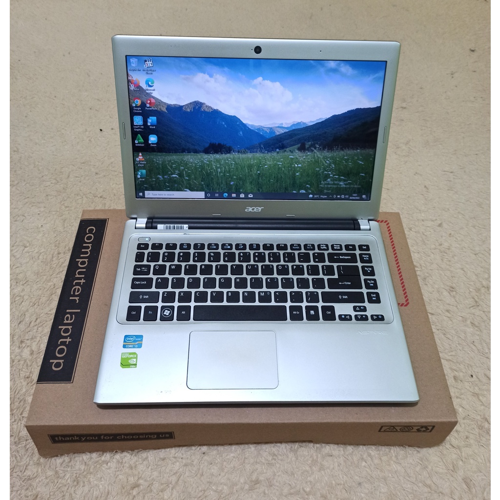 laptop acer V5 471G core i3 ram 8gb ssd 128gb hdd 500gb