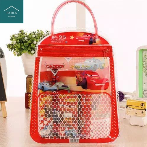 

New [100gr] NBG - Stationary Set Alat Tulis Anak Sekolah Motif Kartun Bonus Tas Penyimpanan
