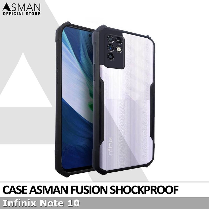 Asman Fusion Infinix Note 10 Case Premium Amor Acrylic