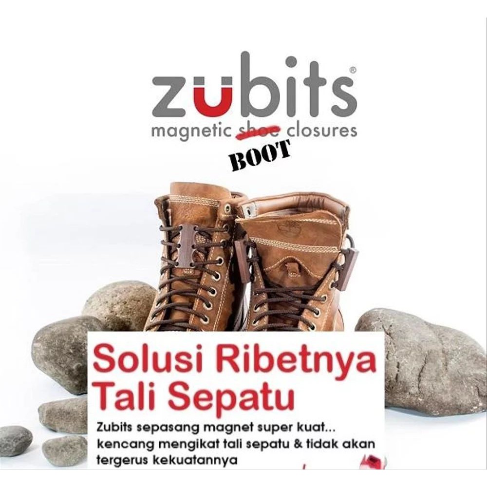 Zubits Magnet Pengikat Tali Sepatu PDL Boots Gunung Safety Taktikal Tactical Shoe