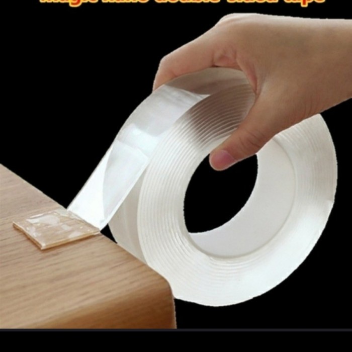 

Murah Nano Tape Super Kuat Uk 3Cm X 2M Double Tape Bening Trendi