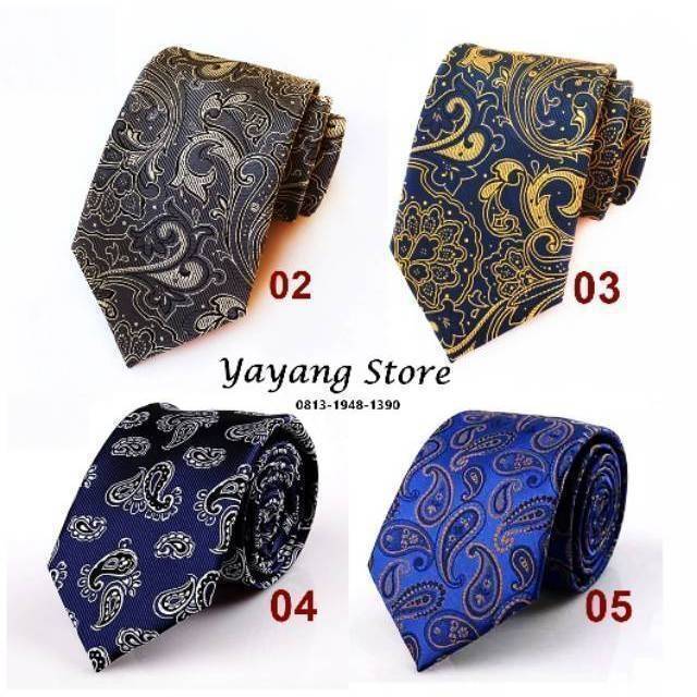 DASI BATIK / DASI KERJA / DASI KANTOR FORMAL / DASI PESTA BATIK PAISLEY