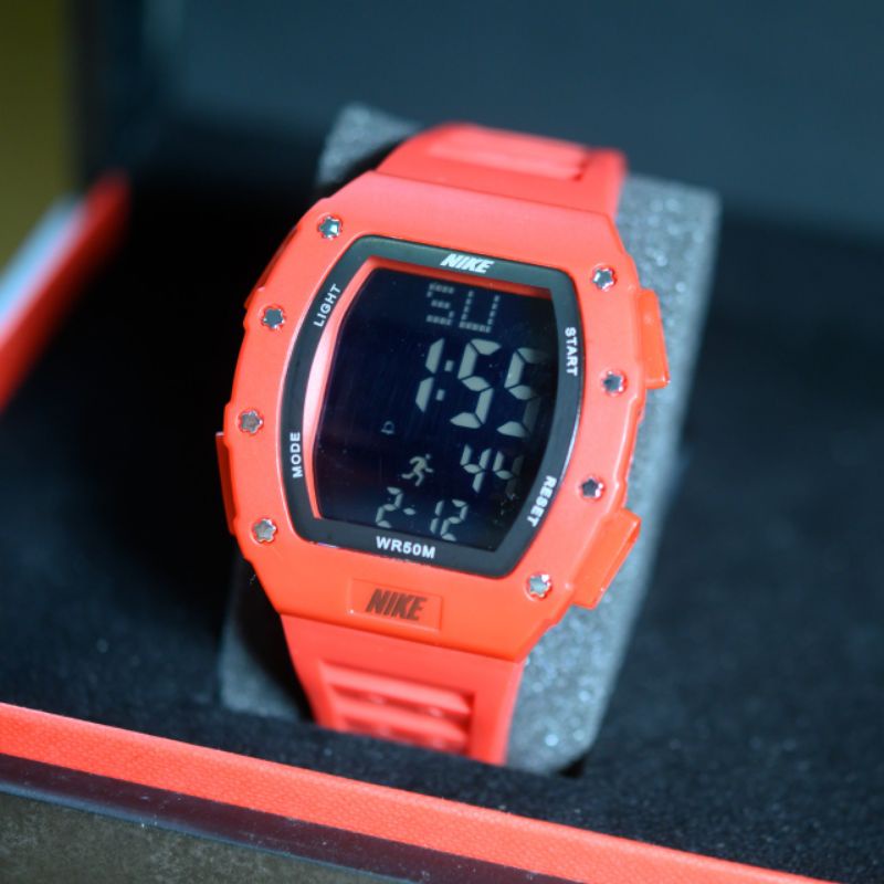 Jam Tangan Pria / Cowok Nike Rm Digital New Series Model Jam Digital Strap Rubber Fashion Premium