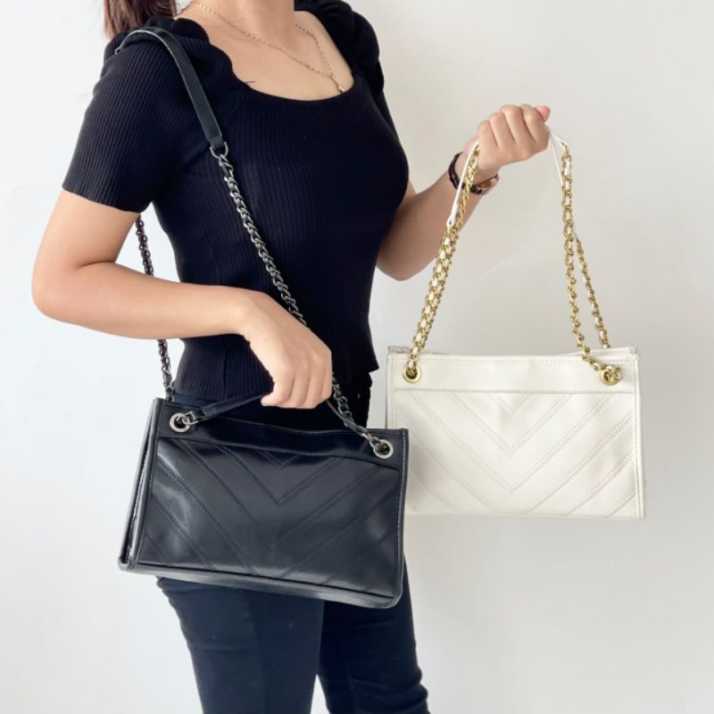 Tas Wanita Hitam | Tas Putih | Selempang | Shoulder Bag | Zara Bag | Zz792