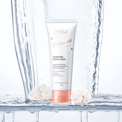 YOU The Radiance White Purifying Facial Foam [Dengan Kandungan Glycolic Acid (AHA)]