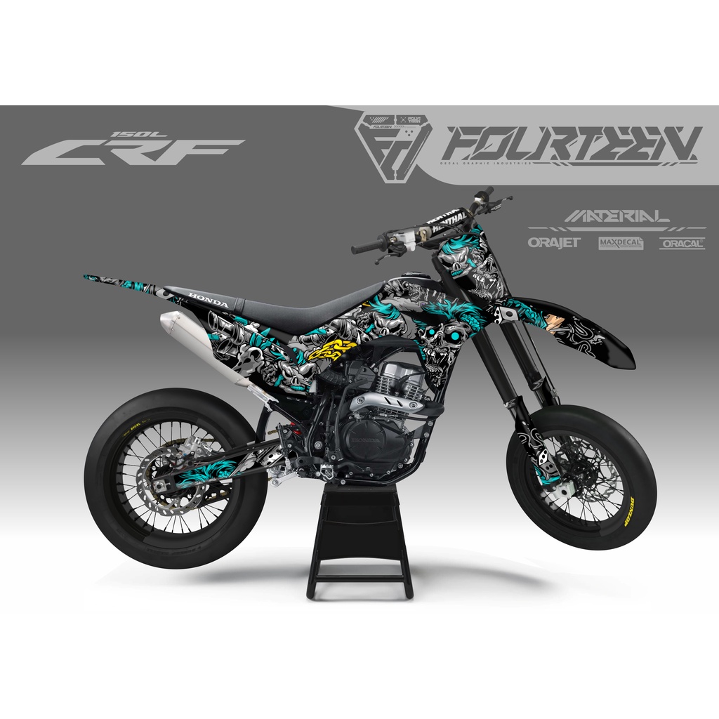 STICKER DECAL CRF MONSTER 3D