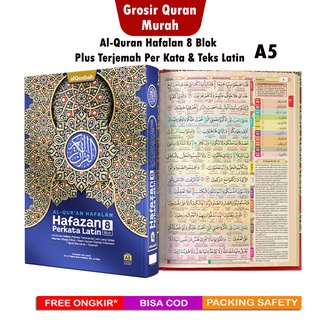 Al-Quran Hafalan HAFAZAN Per Kata Latin 8 Blok (A5)