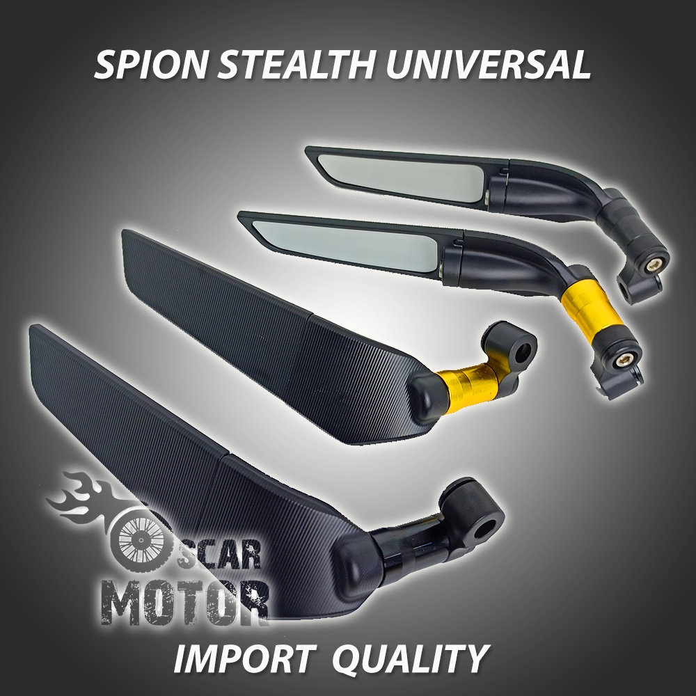 SPION STEALTH BLACK FULL CNC RIZOM NEW TOMOK LIPAT NINJA CBR150GSXZX10 motor