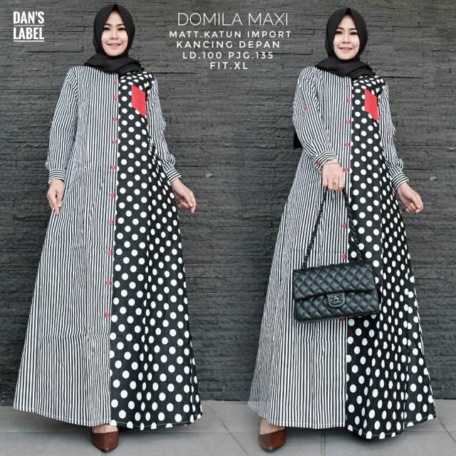 DOMILA MAXI/ GAMIS IMPORT/GAMIS ORI SOLO/ FASHION SOLO