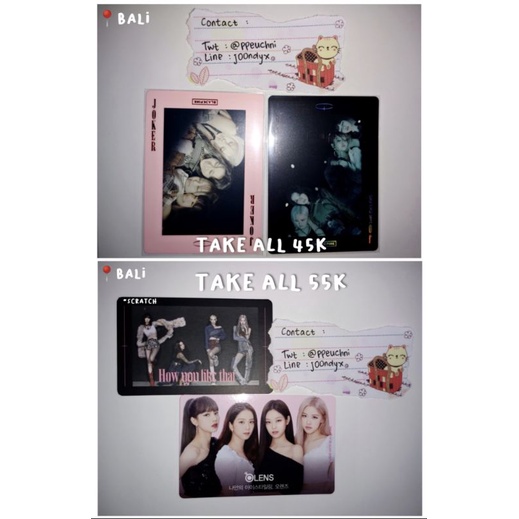Photocard group blackpink olens & joker playing card set