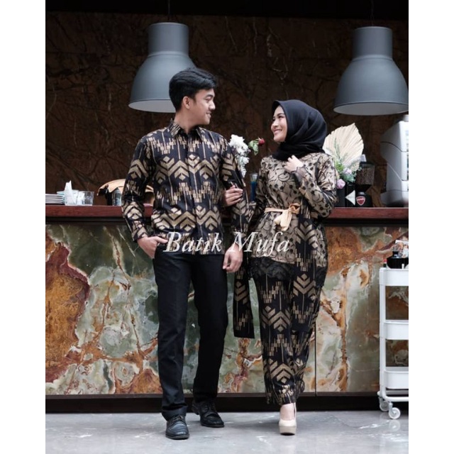 (ADA JUMBO!) kebaya batik couple NAWANG &amp; KINTANA KEBAYA MODERN Kebaya untuk wisuda kebaya Lamaran kebaya tunangan