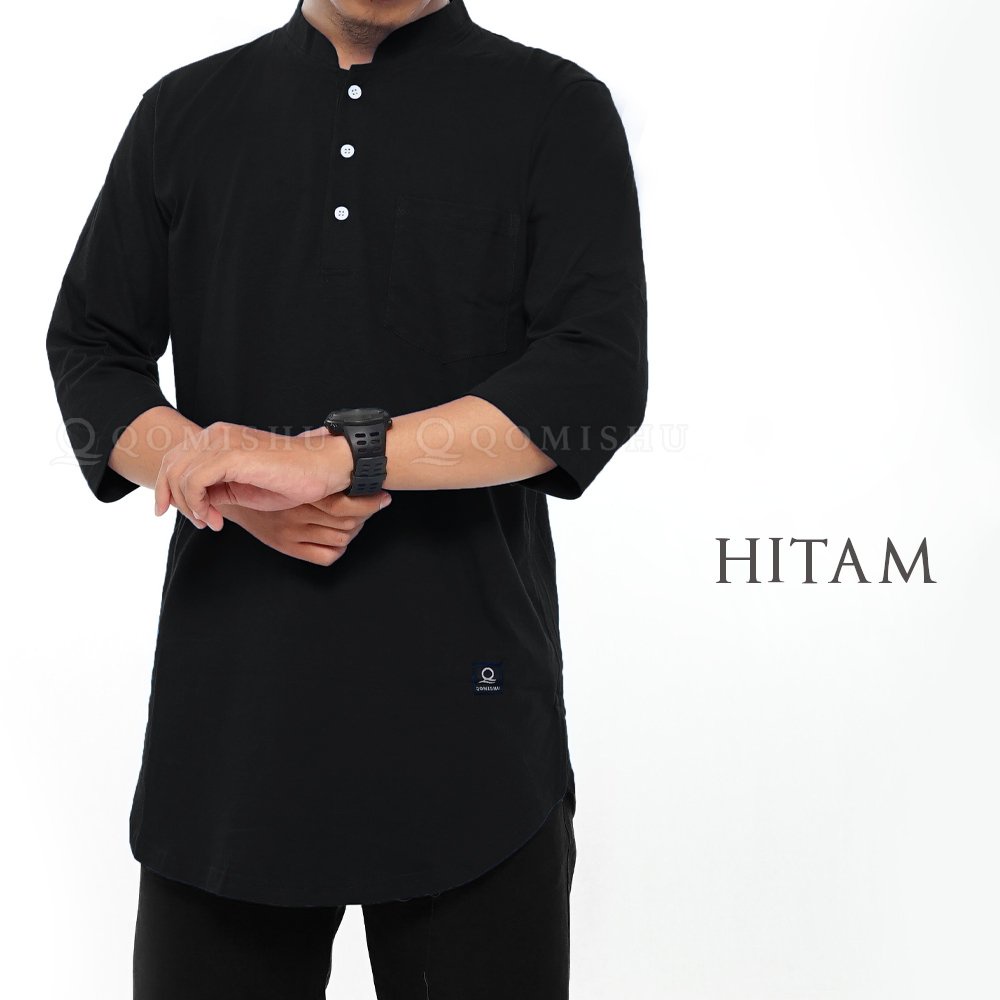 QOMISHU Kurta Basic Katun Kaos Combed Kasual KHAFID