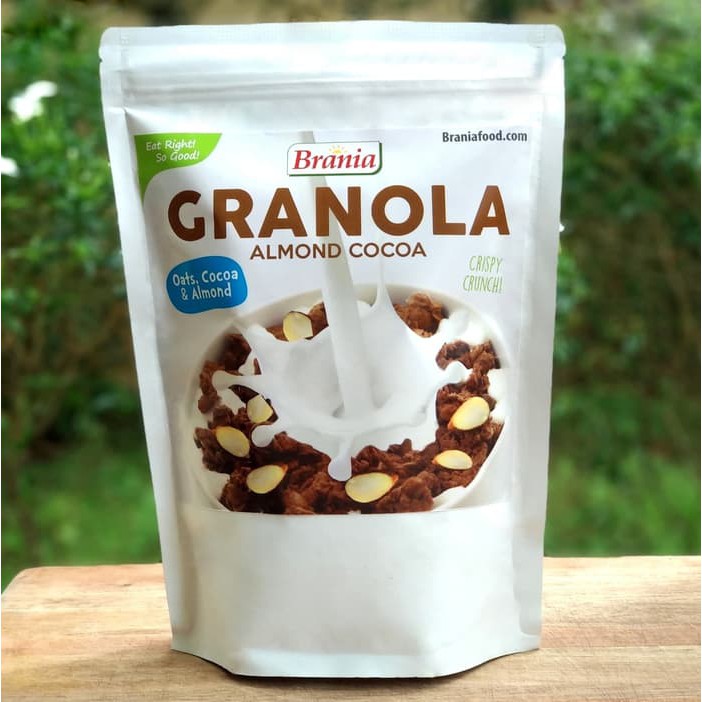 

Granola ALMOND COCOA 300gr CRUNCHY (Oat|Almond|Cocoa Powder)