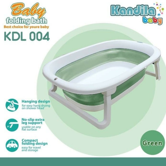 KANDILA Folding Bathtub KDL 004 Bak Mandi Lipat Bayi Baby Bath Tub Portable