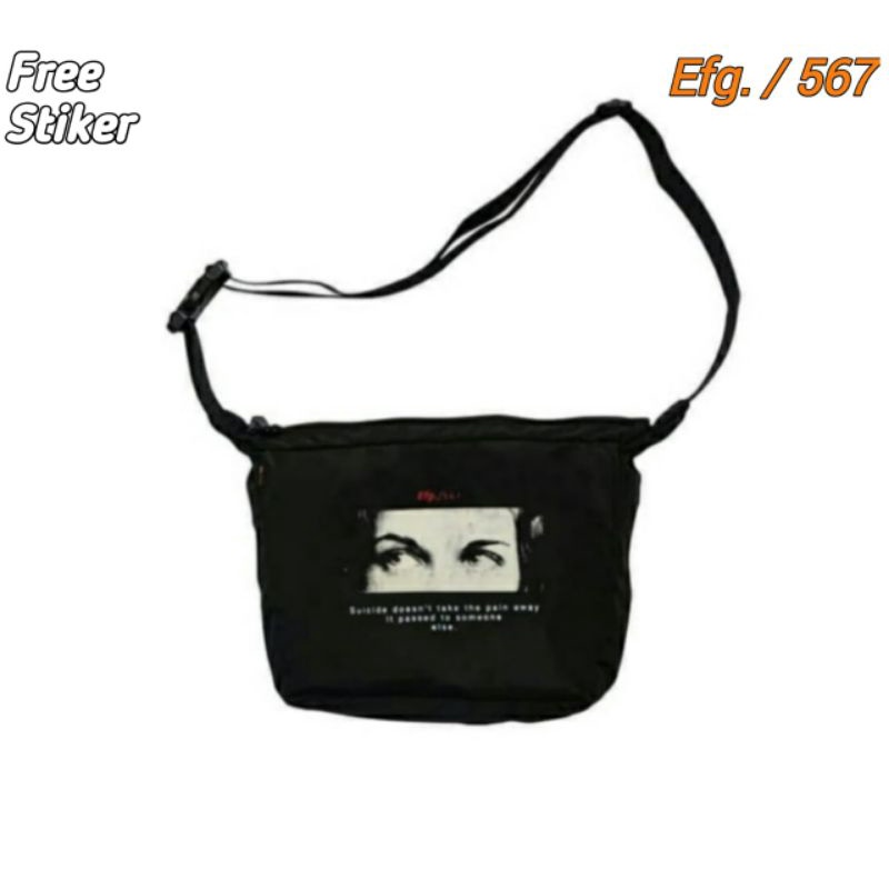 Tas  Slempang Tas Slingbag Pria Wanita Tas Selempang Efg Eye Crush