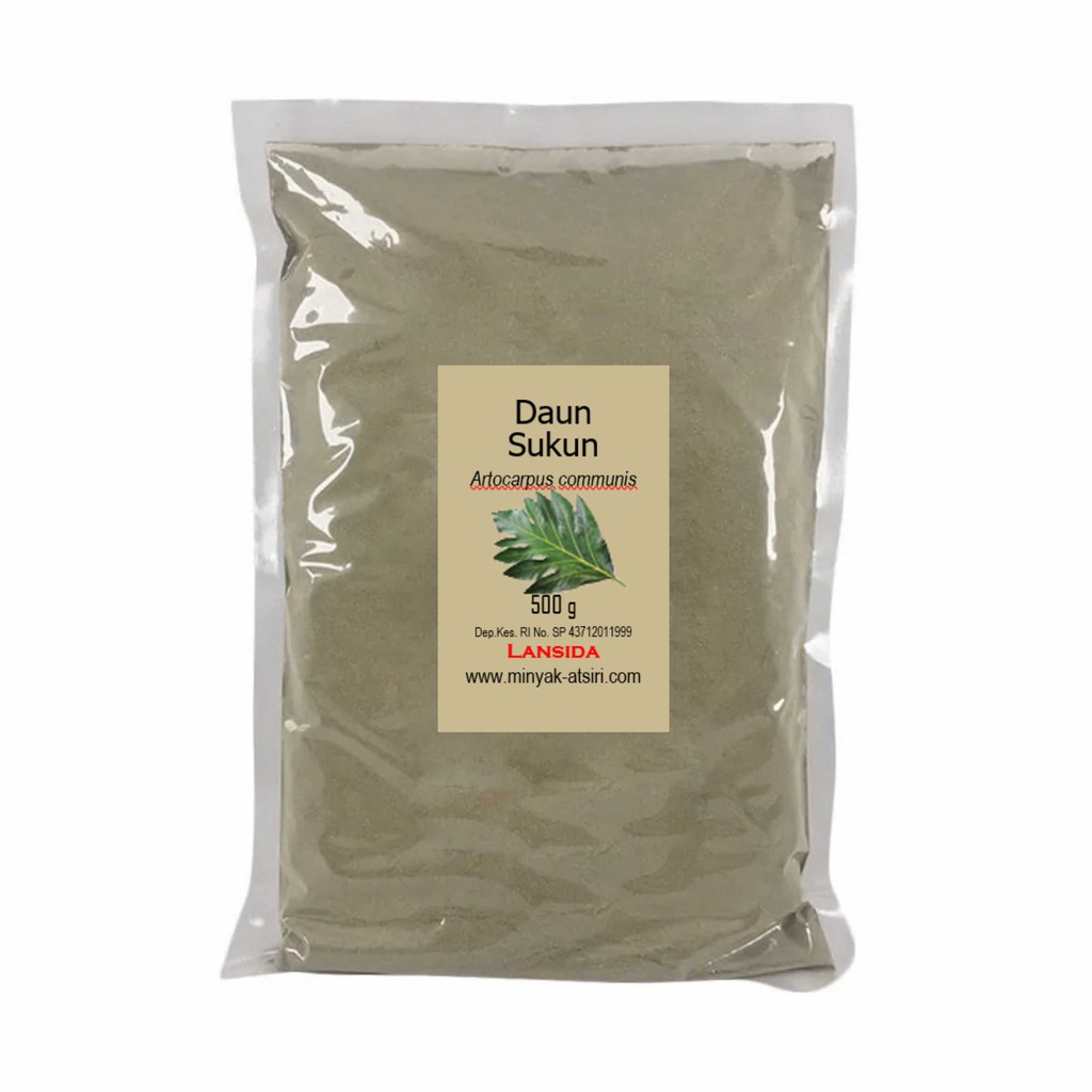 Bubuk Daun Sukun 500 g Serbuk Artocarpus communis/altilis Premium Quality