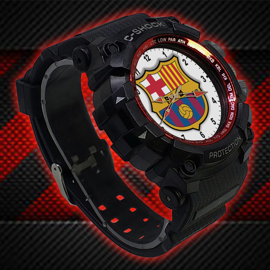 (ISTIMEWA BOSSQUE) JAM TANGAN BARCELONA FC LIST MERAH - EXCLUSIVE