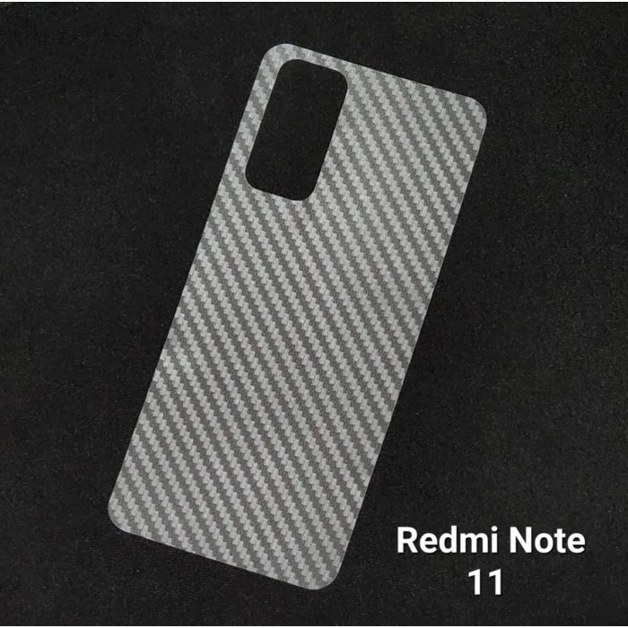 REDMI A1 NOTE 11 NOTE 11 PRO NOTE 11 PRO 5G ANTI GORES BELAKANG SKIN CARBON GARSKIN MOTIF KARBON ANTI JAMUR TRANSPARAN PELINDUNG BELAKANG REDMI NOTE 11 PRO REDMI NOTE 11 PRO 5G