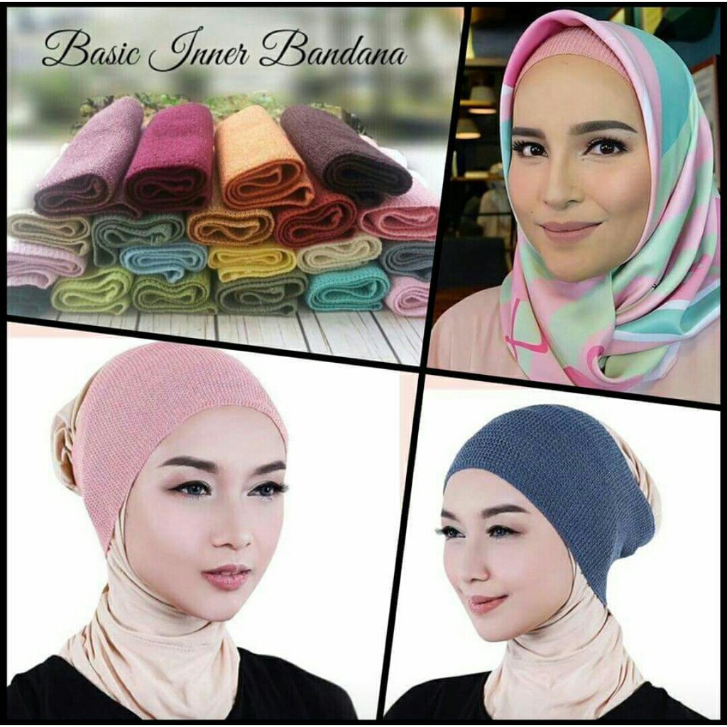 Ciput Inner Kerpus Korea Bahan Rajut Daleman Jilbab Shopee Indonesia