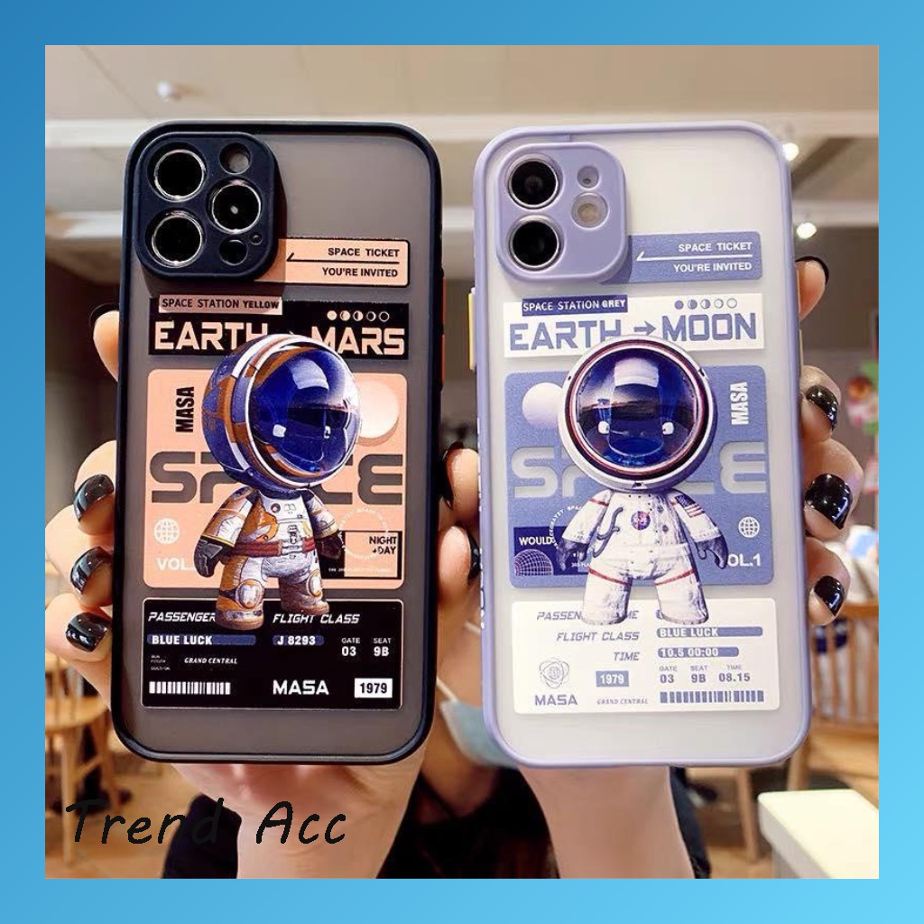 BARU Softcase Hitam Astronot Oppo Reno 4 4F 5 5F 6,A54 4G,A74/A95,A5s,A7,A12,A11k,A1K 5G