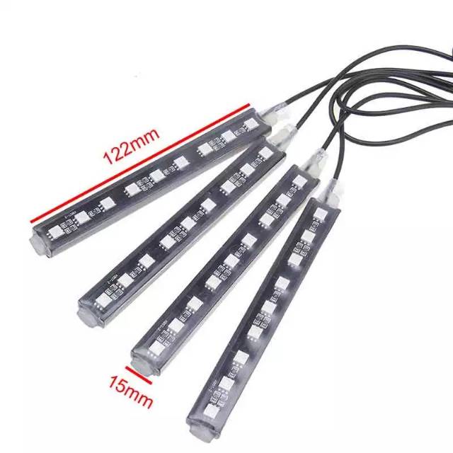 Lampu Led RGB Remote Interior Lantai Mobil Light Lamp Car Neon Floor