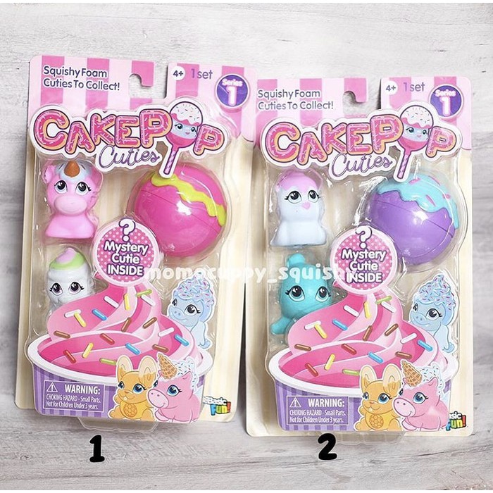 Squishy licensed cakepop cuties set + 1 blind box ORIGINAL (100% asli)