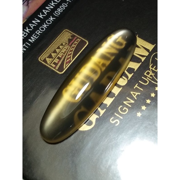 Batu Rafflesia Cat Eye - Soft Yellow Chalcedony Cat's Eye Luster. Bukan bacan totol chrysoberyl bery