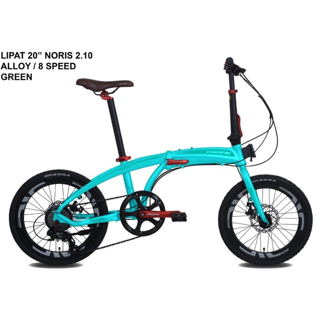 Lipat Pacific Noris 2.1 20 Inch Folding Bike Pacific Noris 2.1