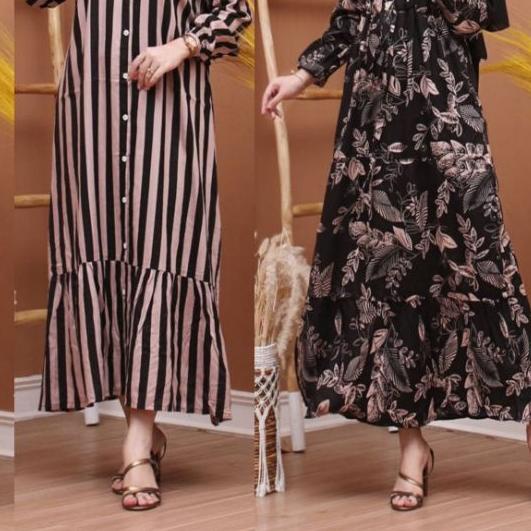 GAMIS RAYON VISCOSE PREMIUM BUSUI LD 100 PJ 125 TER / AZRAF DRESS PREMIUM MAXY DRESS