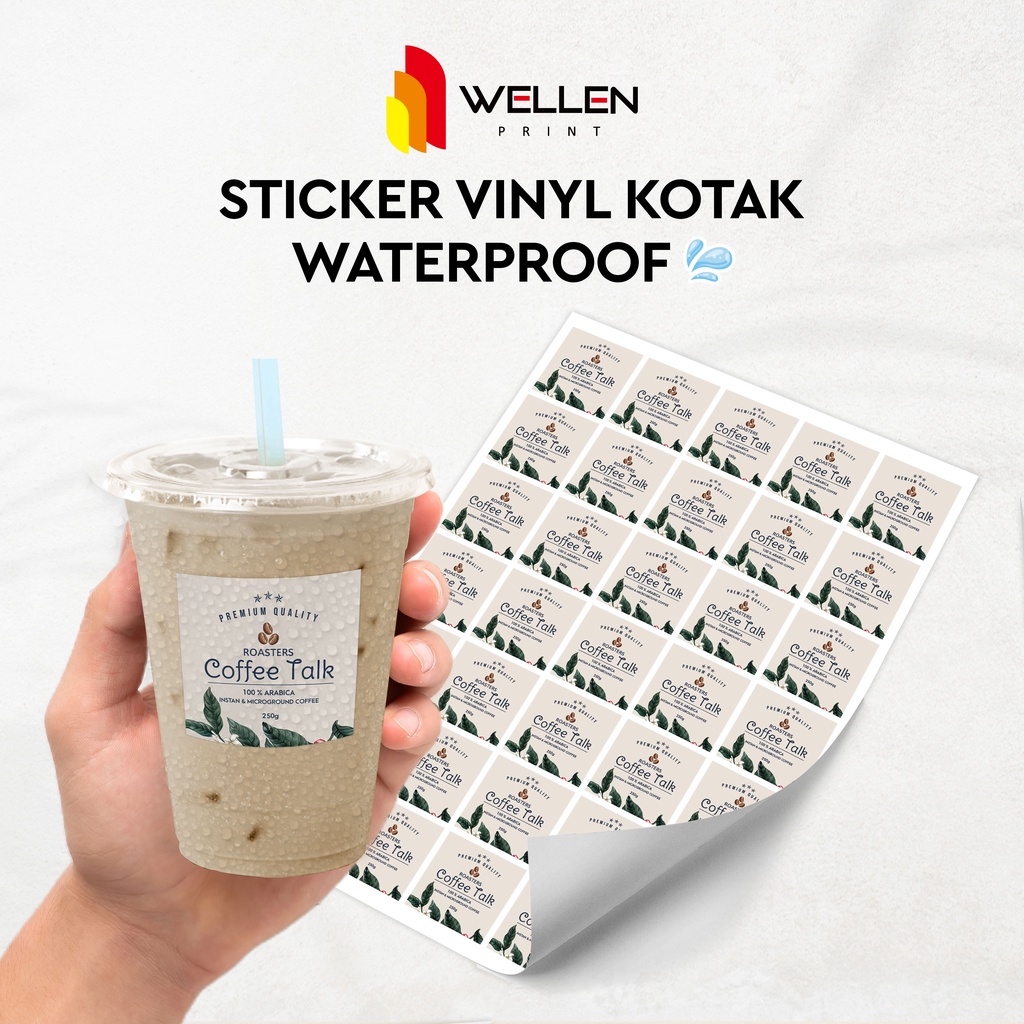 

WELLEN PRINT - Cetak Sticker Label Vynil Kotak / Print Stiker Lebel Waterproof Kemasan Produk Makanan