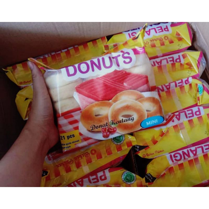 

Donut kentang Mini/donuts pelangi mini isi 21