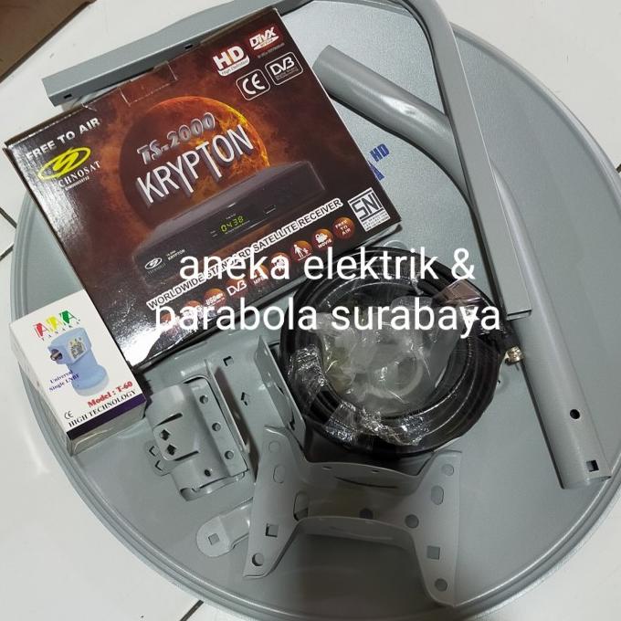 Paket Parabola Mini Ninmedia Komplit Set 45CM Receiver HD Tanaka