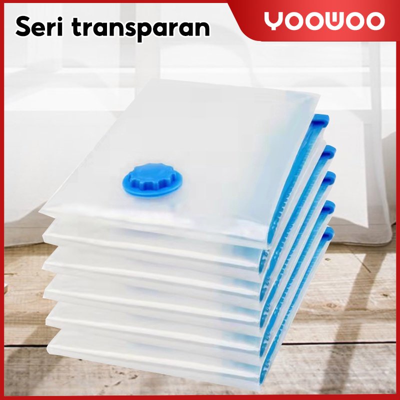 plastik kompresi vakum / plastik penyimpanan selimut / pouch perjalanan / plastik penyimpanan