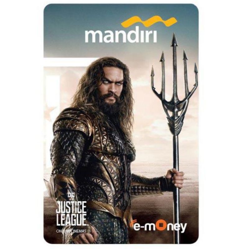Mandiri eMoney JUSTICE LEAGUE - HALF BODY KARAKTER AQUAMAN ORI /Like eTOLL Tapcash Flazz or Brizzi