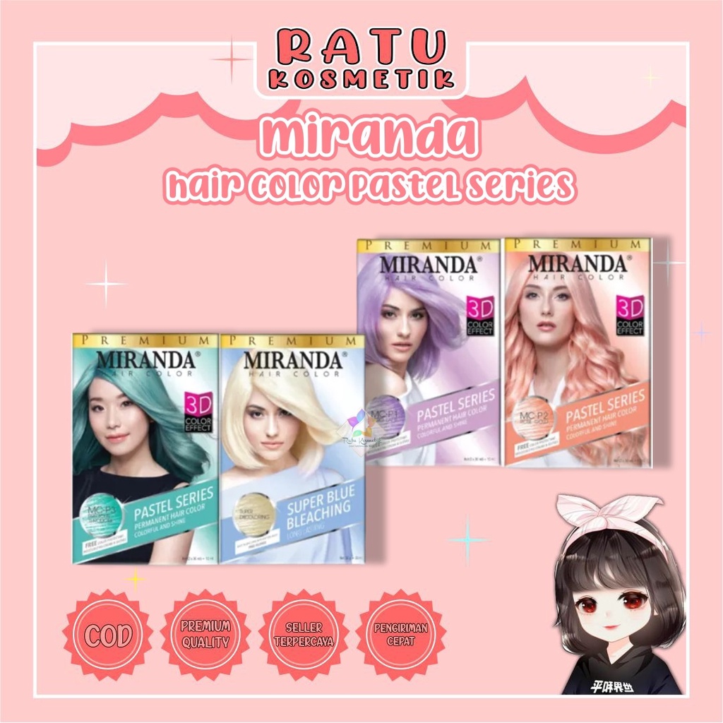 ❤ RATU ❤ Miranda Hair Color Pastel Series | Semir / Cat Rambut Miranda Warna Pastel Series (✔️BPOM)