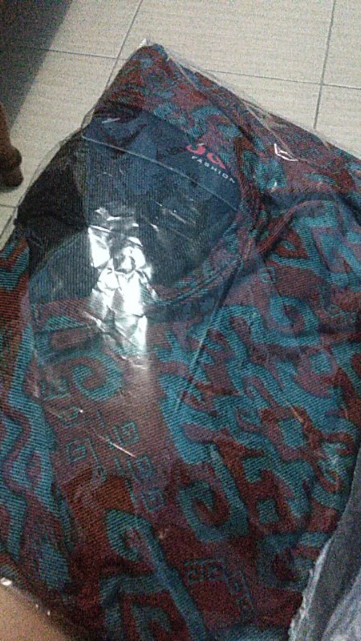Baju Gamis Batik Jumbo Melar Bahan Calvin Jean Nalika Golden Danar