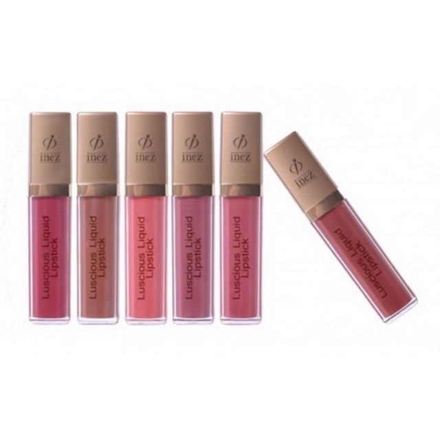 lipstik cair inez / luciouse liquid lipstick inez / lipstik glosy inez