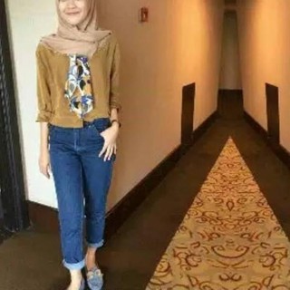 Terbagus Victoria CELANA  BOYFRIEND  JEANS WANITA PLAIN  PB 