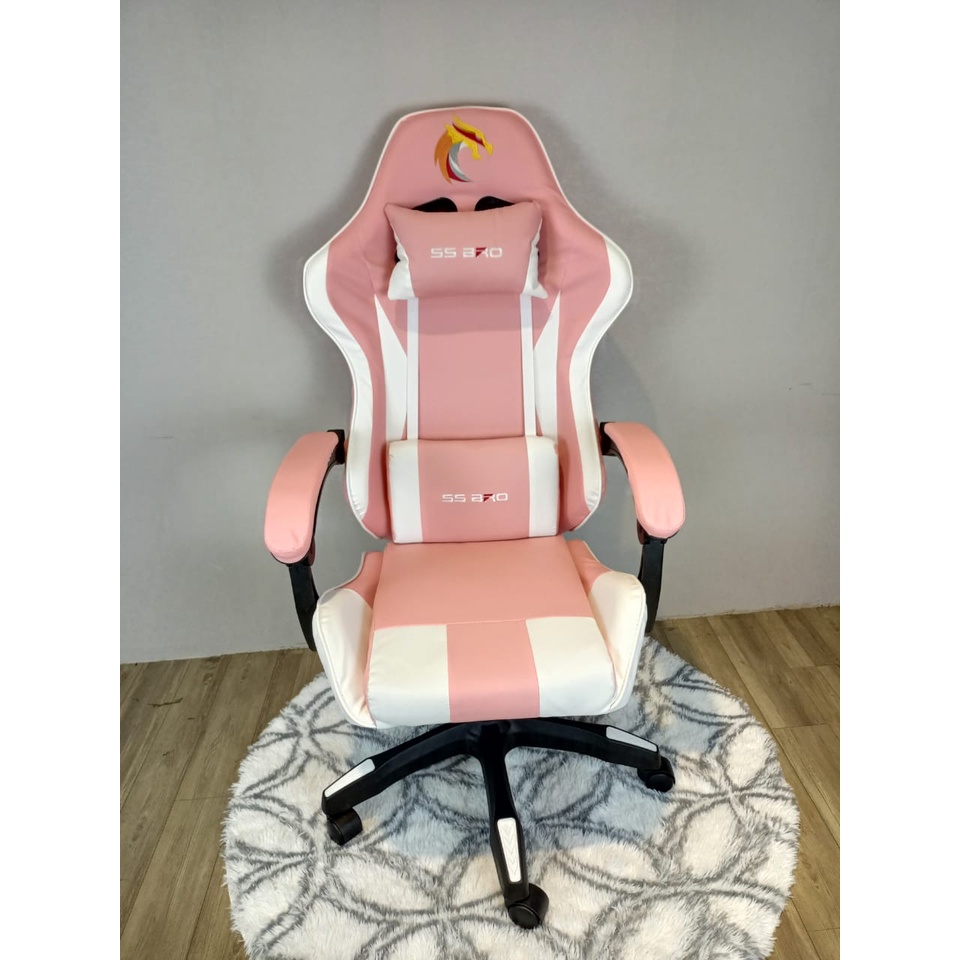 Kursi Gaming Bangku Gaming Gaming Chair Kursi Kerja Kursi Kantor Terlaris-343 Pink
